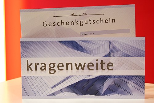 Kragenweite Geschenkgutschein